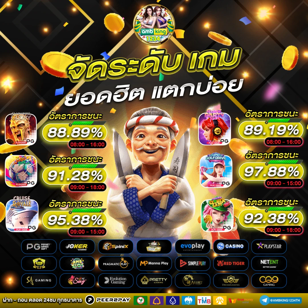 ฝากถอนไม่มีขั้นต่ํา pg - แบนเนอร์โปรโมชั่น